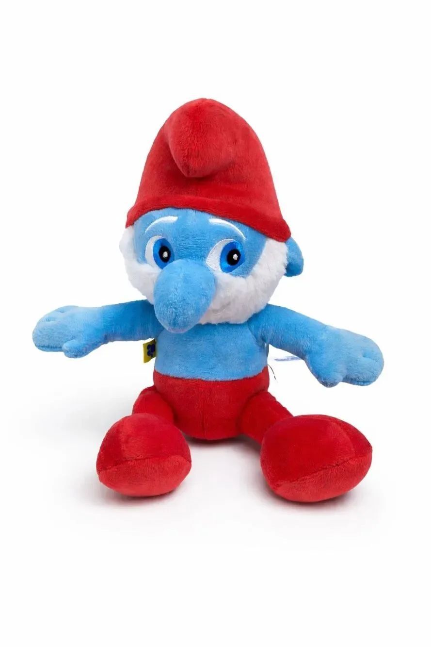 Papa Smurf Stuffed Build a Bear Plush Blue & Red 2011 10”